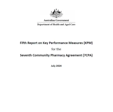 Seventh Community Pharmacy Agreement – Key performance measures