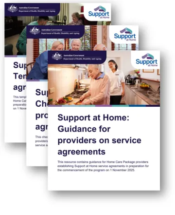 Support at home collection