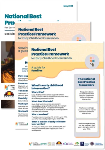 National Best Practice Framework for Early Childhood Intervention – Resources for families and carers