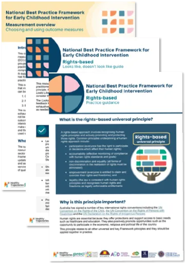 National Best Practice Framework for Early Childhood Intervention – Resources for practitioners