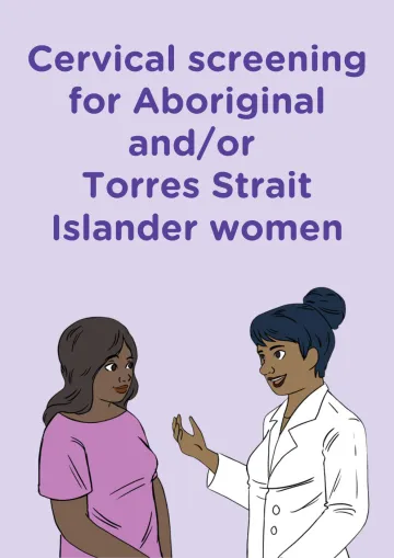 Aboriginal Torres Strait women talking with a medical person
