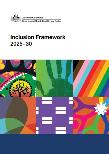 Inclusion Framework 2025-30 cover page