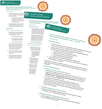  Interim First Nations Aged Care Commissioner – Submissions
