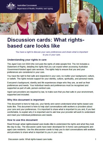 Display image - Embedding rights-based aged care