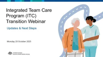 Integrated Team Care (ITC) Program Transition Webinar cover page