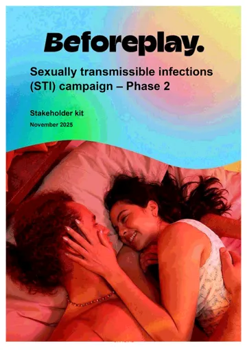 Thumbnail: Before Play-Sexually Transmissible Infections-Stakeholder kit COVER PAGE