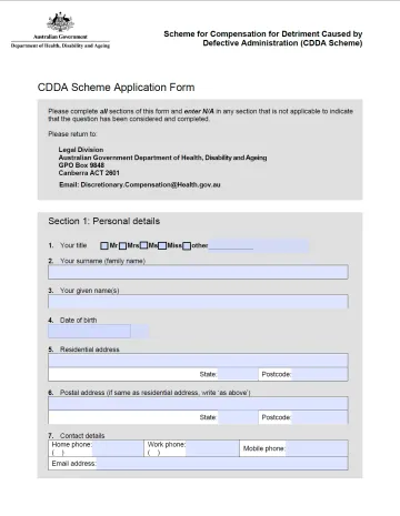 Claiming compensation | Australian Government Department of Health ...