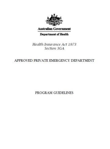 Image of the cover of the  APED guidelines