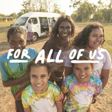 'For all of us' social media image
