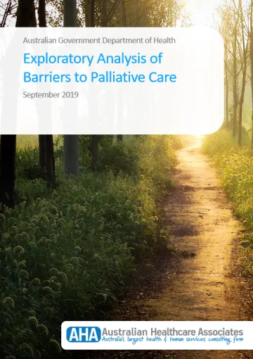Exploratory Analysis of Barriers to Palliative Care cover