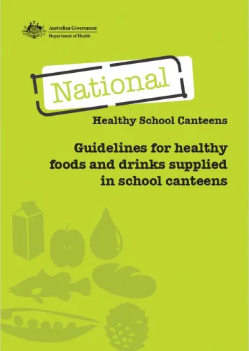 Cover image for National Healthy School Canteens guidelines
