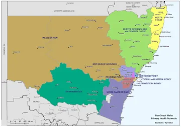 NSW PHN map
