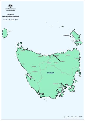 Tas PHN boundary map