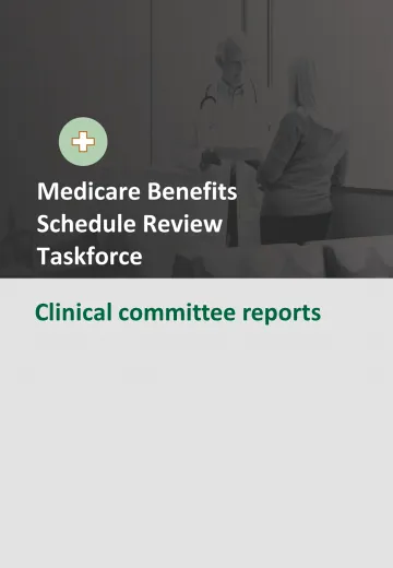 MBS Review clinical committee reports collection