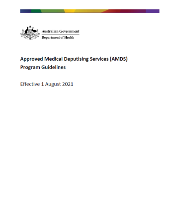 Cover image for AMDS guidelines