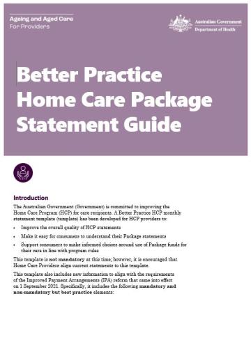 Monthly Statement resources