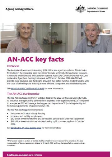 Aged Care Reforms