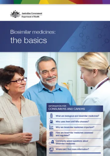 Cover image for Biosimilar medicines – The basics for consumers and carers
