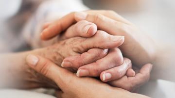 Clasped hands