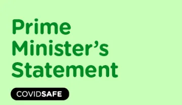 Prime Minister's update covid-19 tile