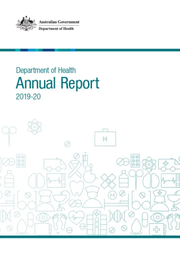 Cover image for 2019-20 Department of Health Annual Report.