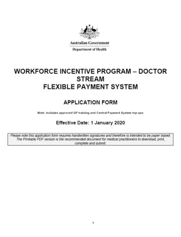 Cover image of Flexible Payment System application form