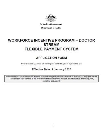 Cover image of Flexible Payment System application form