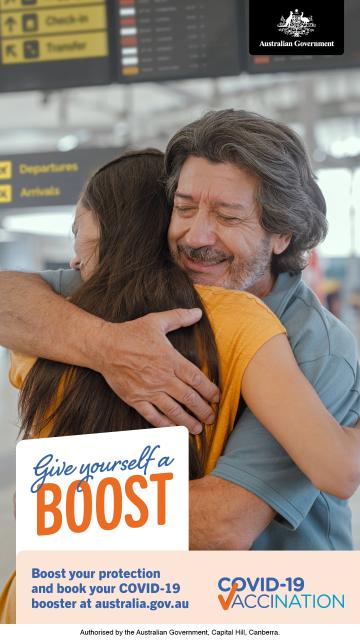 COVID-19 vaccination – Out of home campaign – Airport