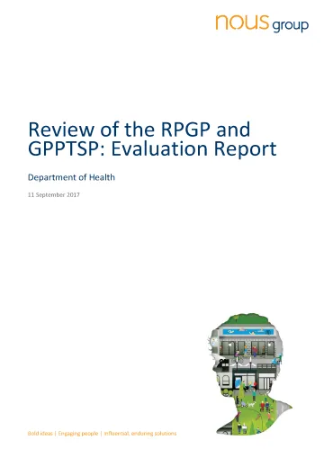 Review of the RPGP and GPPTSP: Evaluation Report