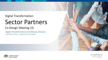 Digital Transformation Sector Partners slide presentation – 24 June 2022
