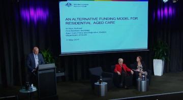 Image capture for an alternative funding model for residential aged care webinar