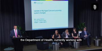 Image capture for My Aged Care operational update March 2019 webinar