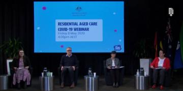 Screenshot of webinar presenters