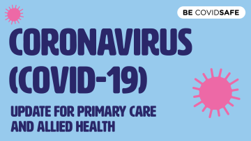 COVID-19 response update for primary care and allied health practitioners – 9 April