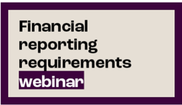 Financial reporting requirements webinar tile