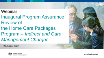 Key findings from the first Home Care Packages Program review