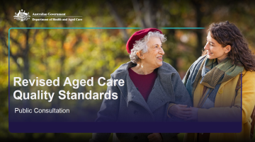 Launch of the Aged Care Quality Standards webinar – presentation slides