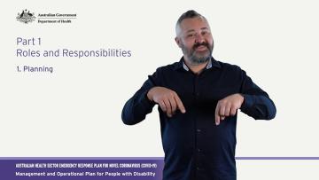 COVID-19 Emergency Response Plan for People with Disabilities – Explaining the plan – Auslan