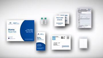 Using the bowel screening home test kit (Italian)