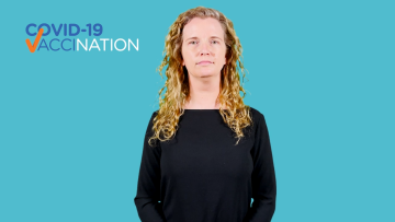 COVID-19 vaccination Auslan video screenshot
