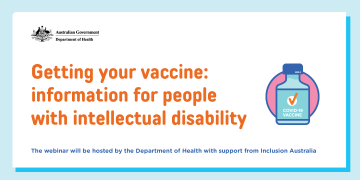 Getting your COVID-19 vaccine – information for people with intellectual disability cover image