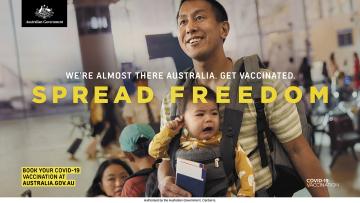 COVID-19 vaccination – Video – 傳播自由 (Spread Freedom) – 15 seconds