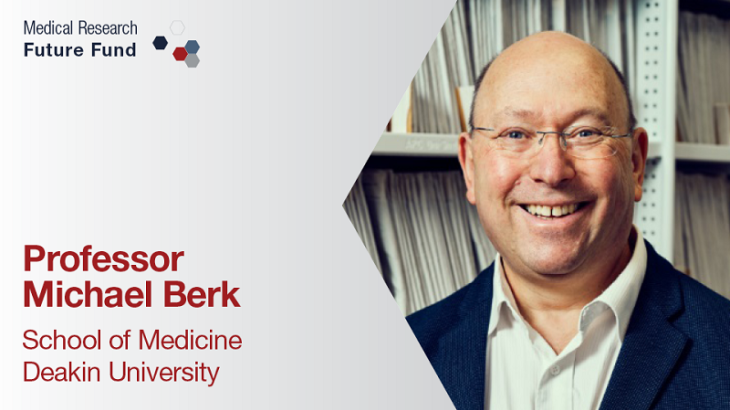 MRFF Project banner Prof Michael Berk