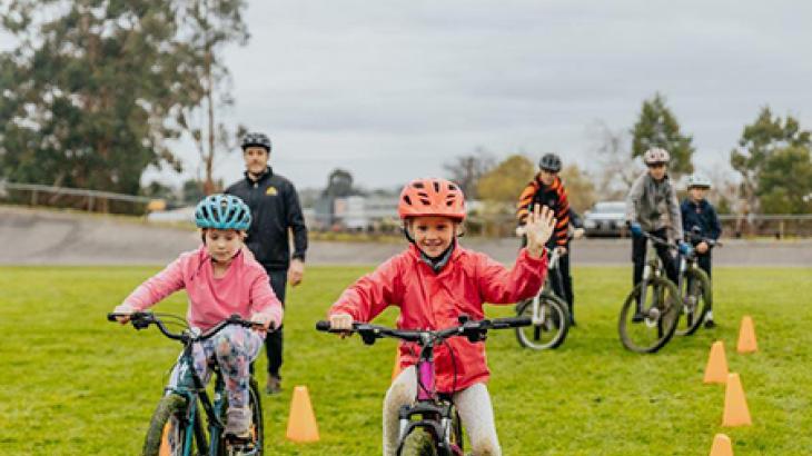 Kids learn to ride with confidence in new cycling program