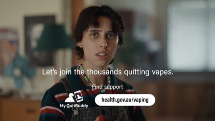 Girl holding a vape