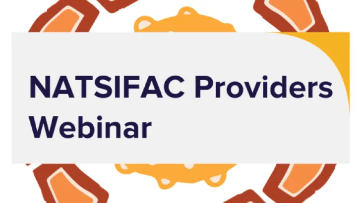 Cover slide NATSIFAC Providers webinar