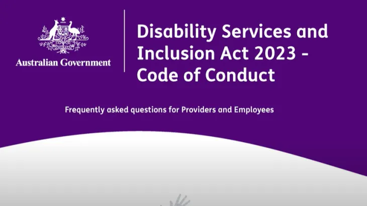 Auslan DSI Code of Conduct FAQ Providers and Employers_thumbnail image
