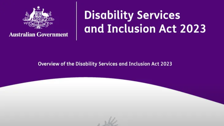 Disability Services and Inclusion Act 2023 Overview Auslan video image