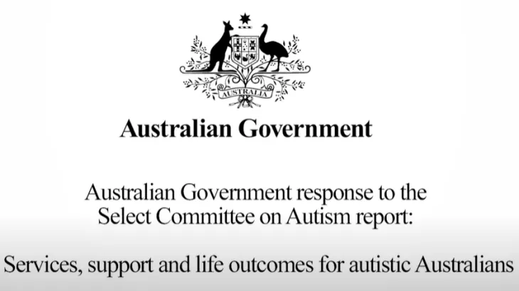Australian Government response to the Senate Select Committee on Autism in Auslan thumbnail image