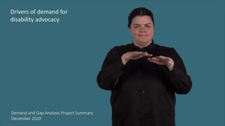 Demand and Gap Analysis Project Summary – Auslan